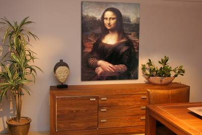 2cm frame canvas gevernist 20x50 cm
