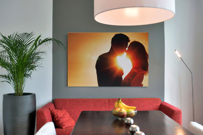 Foto op canvas valentijncadeau fotogeschenk